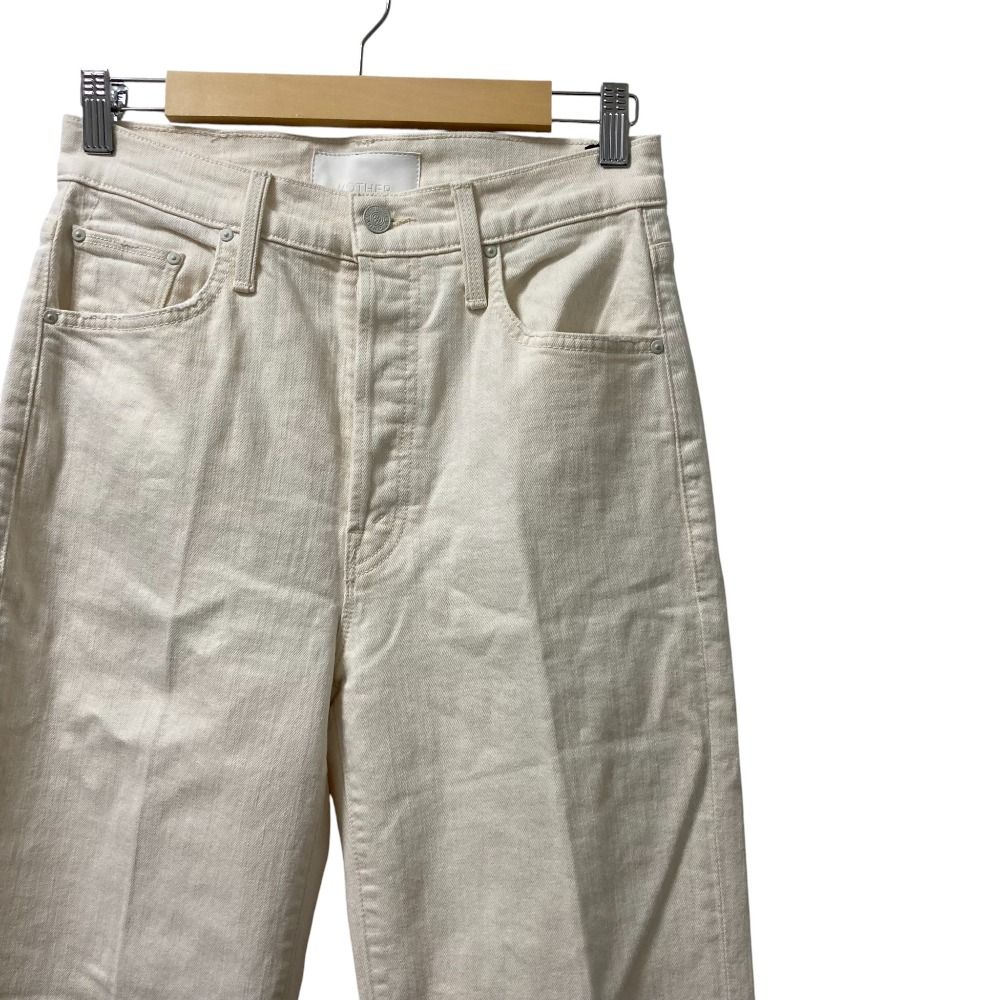 25SS MOTHER マザーデニム THE RAMBLER SKIMP デニムパンツ ジーンズ 3510600057 サイズ27 オフホワイト レディース 古着