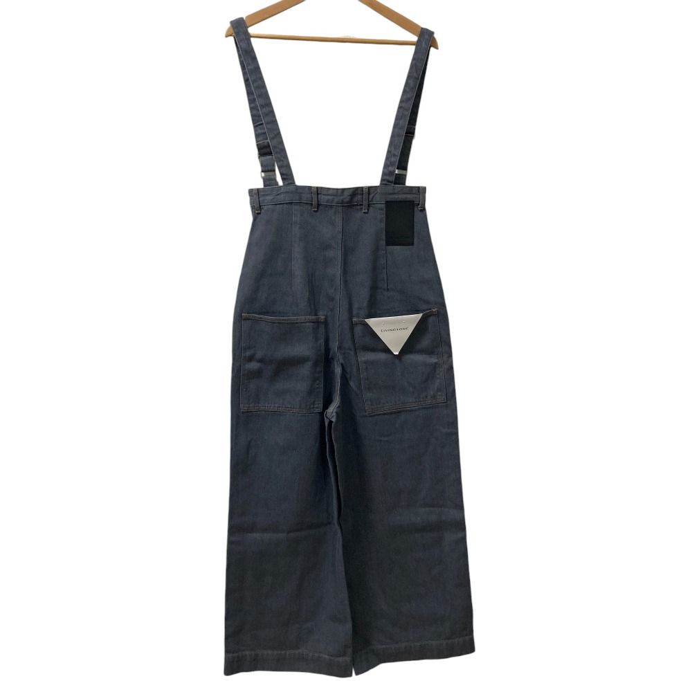 LIVINGTONE リヴィントーン FINTAN -Super high-rise w suspeders デニムパンツ サロペット LT-FINTAN-05 サイズ36 グレー レディース 古着