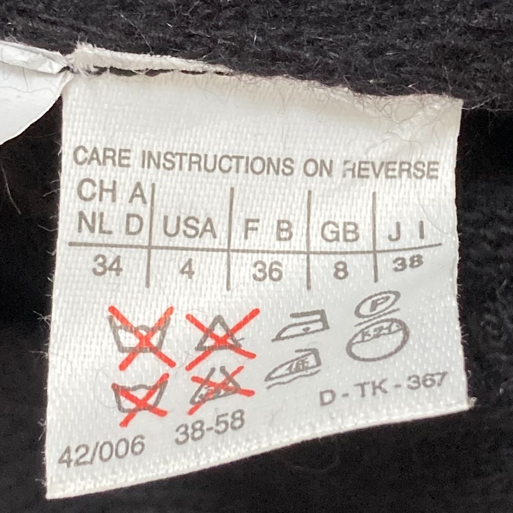  Max Mara マックスマーラ 千鳥格子柄 ダブルジャケット ワンピース アンサンブル サイズ38 ブラウン レディース 古着 長袖 カーディガン ボレロ アンサンブル