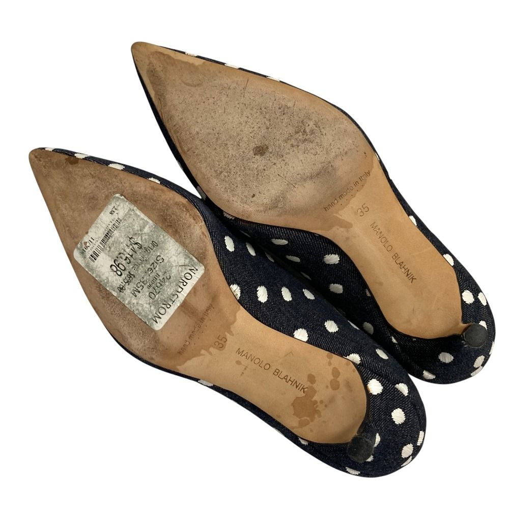 【マノロブラニク 】MANOLO BLAHNIKハンギシ ホワイト 34.5 マノロブラニク 】MANOLO BLAHNIKハンギシ ホワイト 34.5