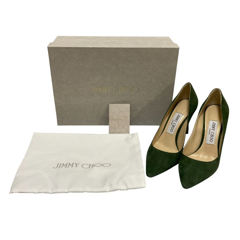 新品同様 JIMMY CHOO ジミーチュウ ROMY85 ポインテッドトゥ