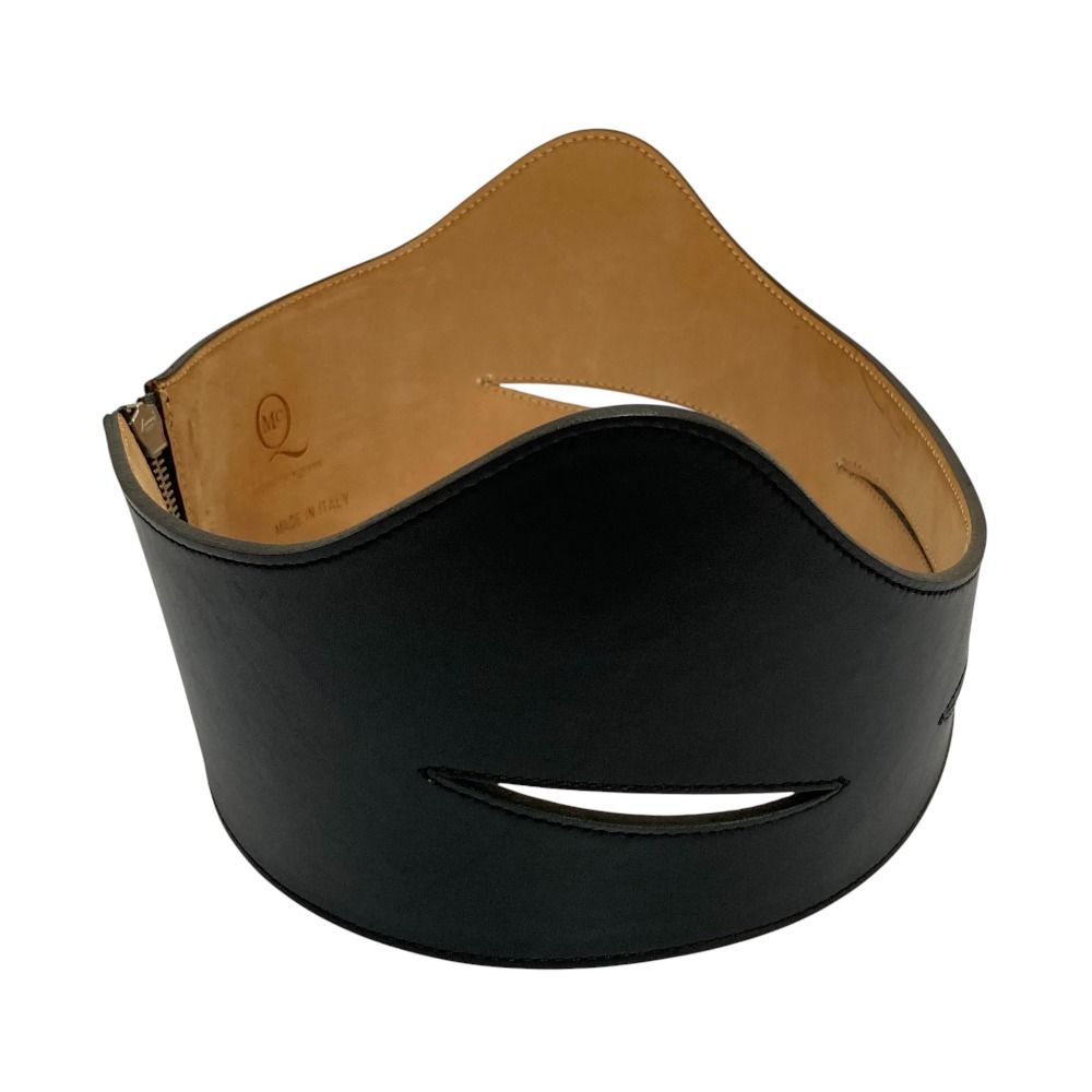 McQ ALEXANDER McQUEEN アレキサンダーマックイーン コルセット レザーベルト サイズS ブラック レディース 古着