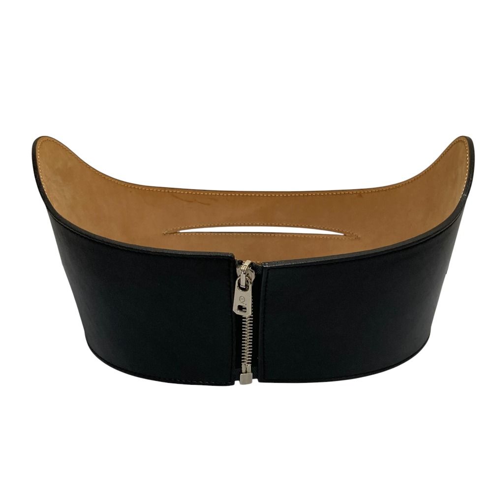 McQ ALEXANDER McQUEEN アレキサンダーマックイーン コルセット レザーベルト サイズS ブラック レディース 古着