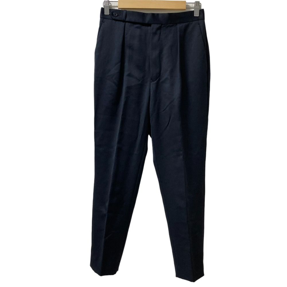 Drawer ドゥロワー ウールモヘヤサテンタックパンツ 6514-236-1002 サイズ36 ブラック レディース 古着
