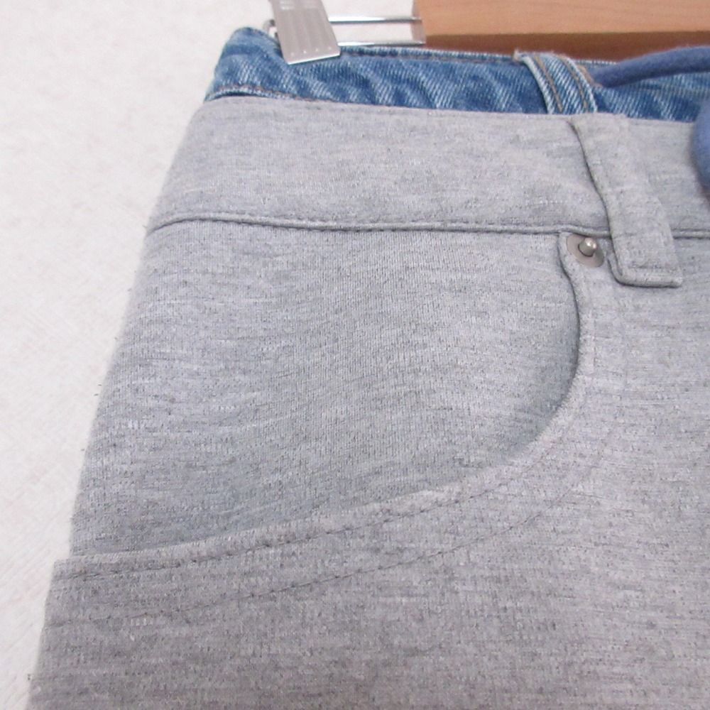 【Q.anos/キュアノス】ダブルウエストドロストデニム 未使用 Q.anos/キュアノス】ダブルウエストドロストデニム 未使用