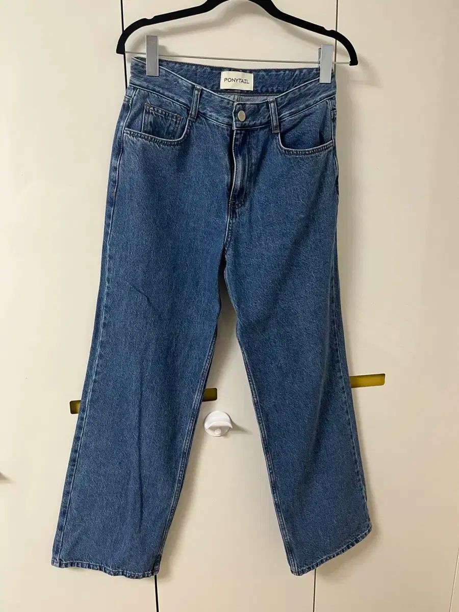 ポニーテール ベラ ルーズフィットジーン ミディアムブルー S