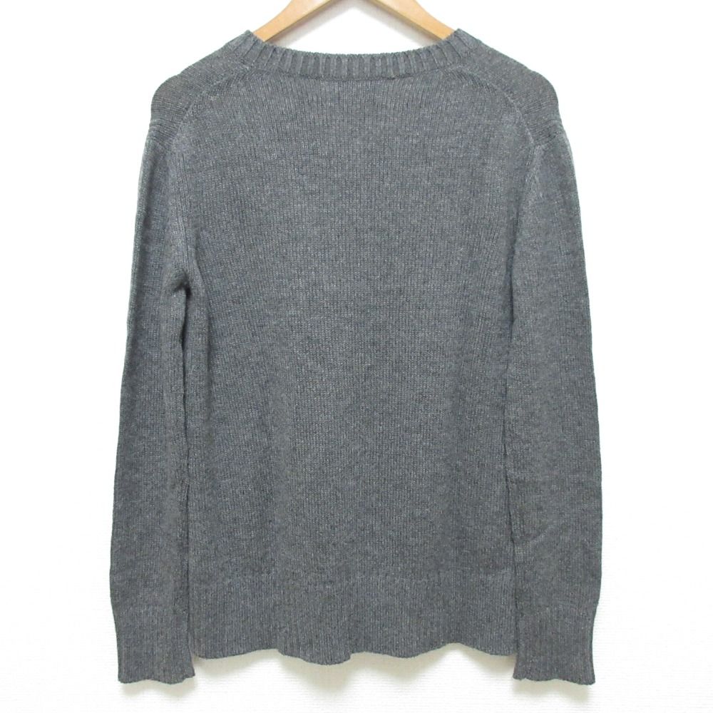 prada vネック ニット カシミヤ グレー 44 PRADA Vネック ニット