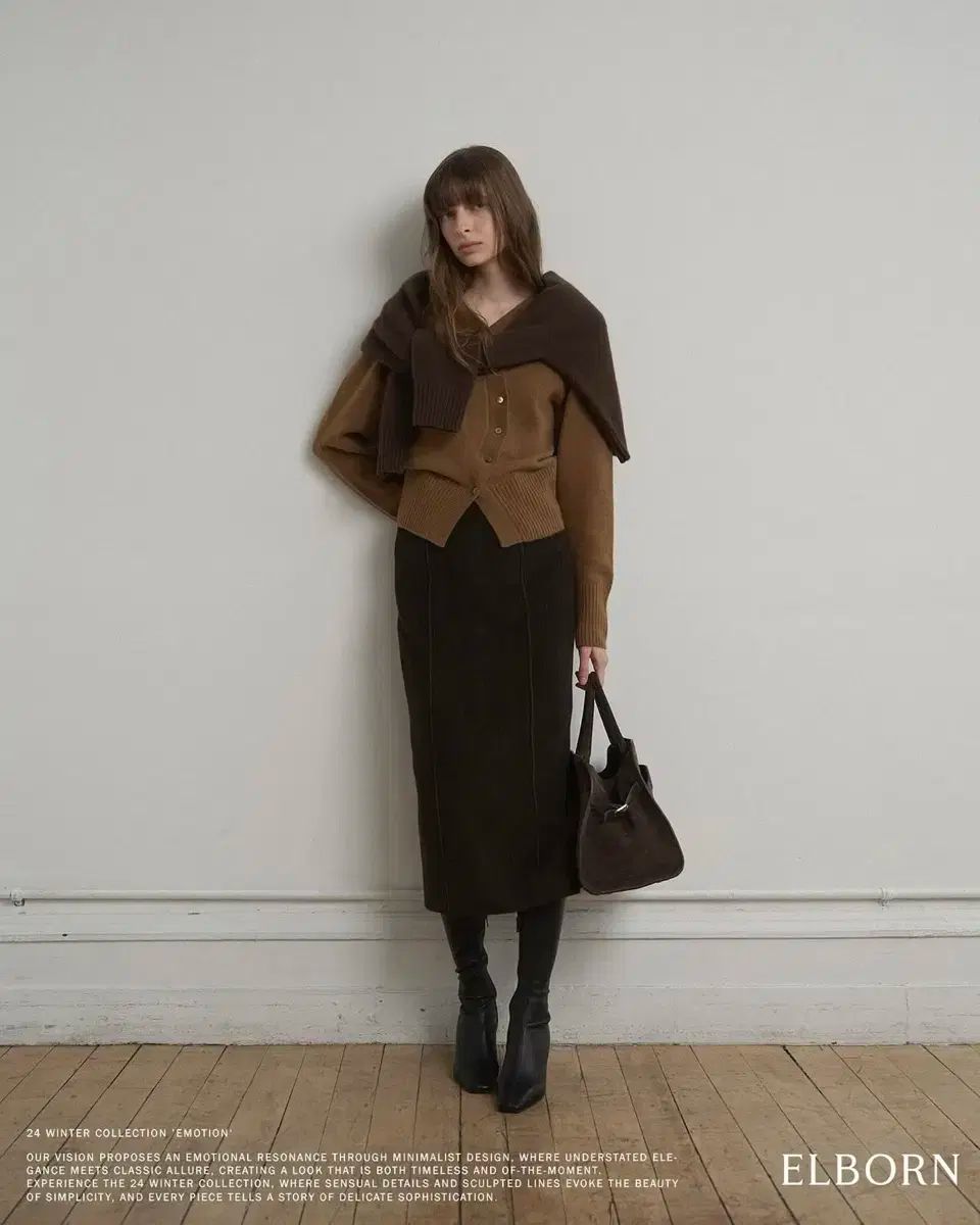 エルボーンド Douglas wool long skirt 34