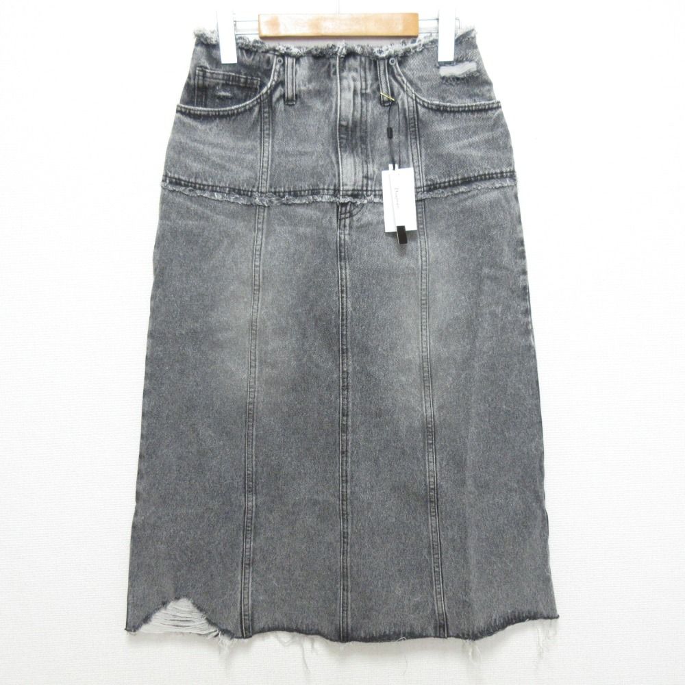 25SS Diagram ダイアグラム デニムタイトスカート 0325121370 サイズ38 ブラック レディース 古着