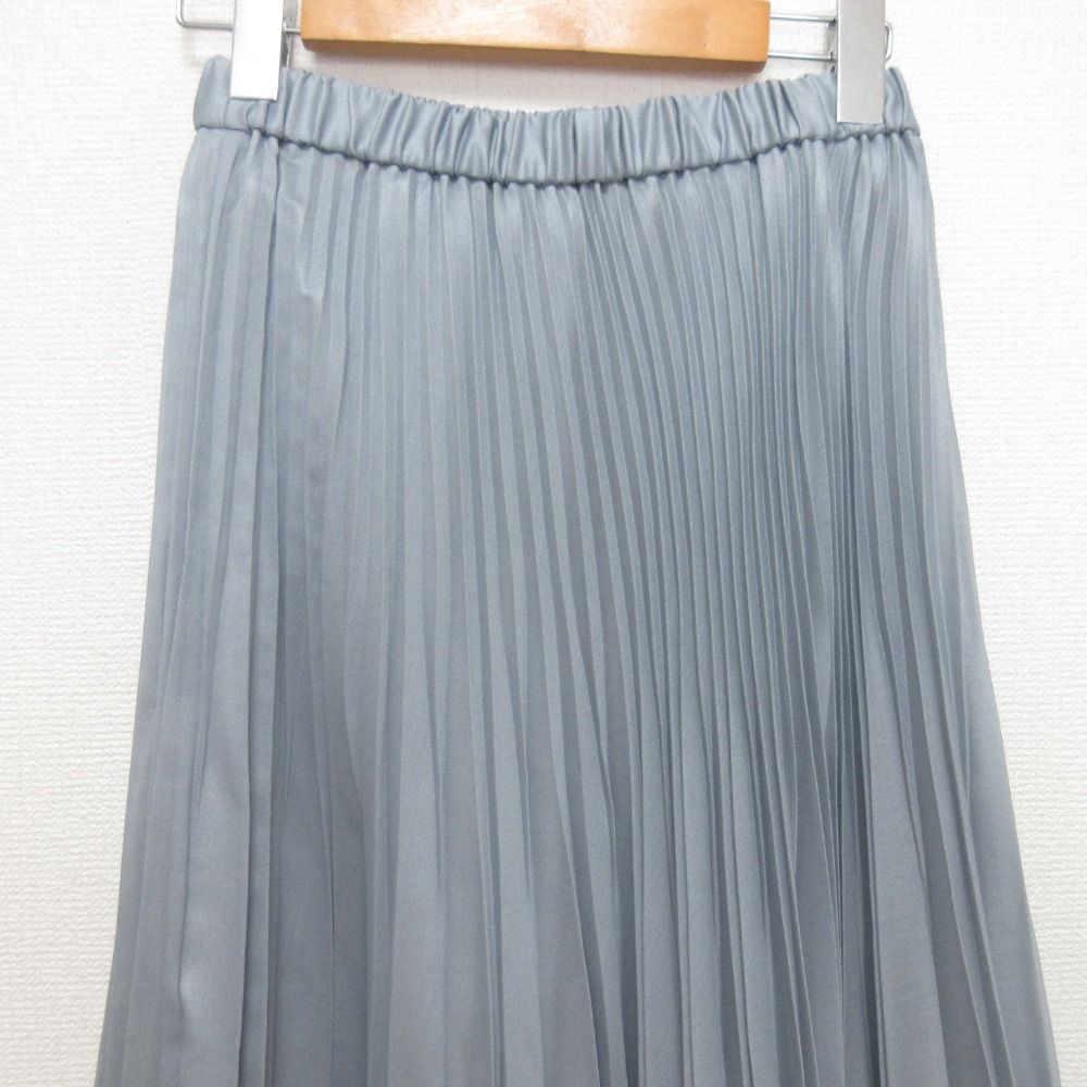 24AW GRACE CONTINENTAL グレースコンチネンタル チンツプリーツスカート 0124321013 サイズ36 ブルー レディース 古着 GULLKHAN_COM