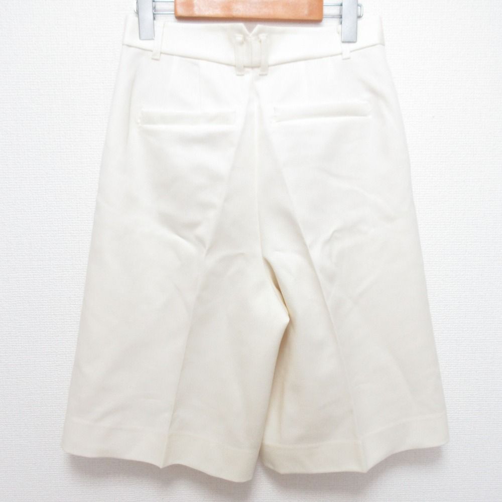 【美品】グレースクラス クロップド パンツ ホワイト 38 未使用 24AW Grace CLASS グレースクラス ウールツイルハーフ