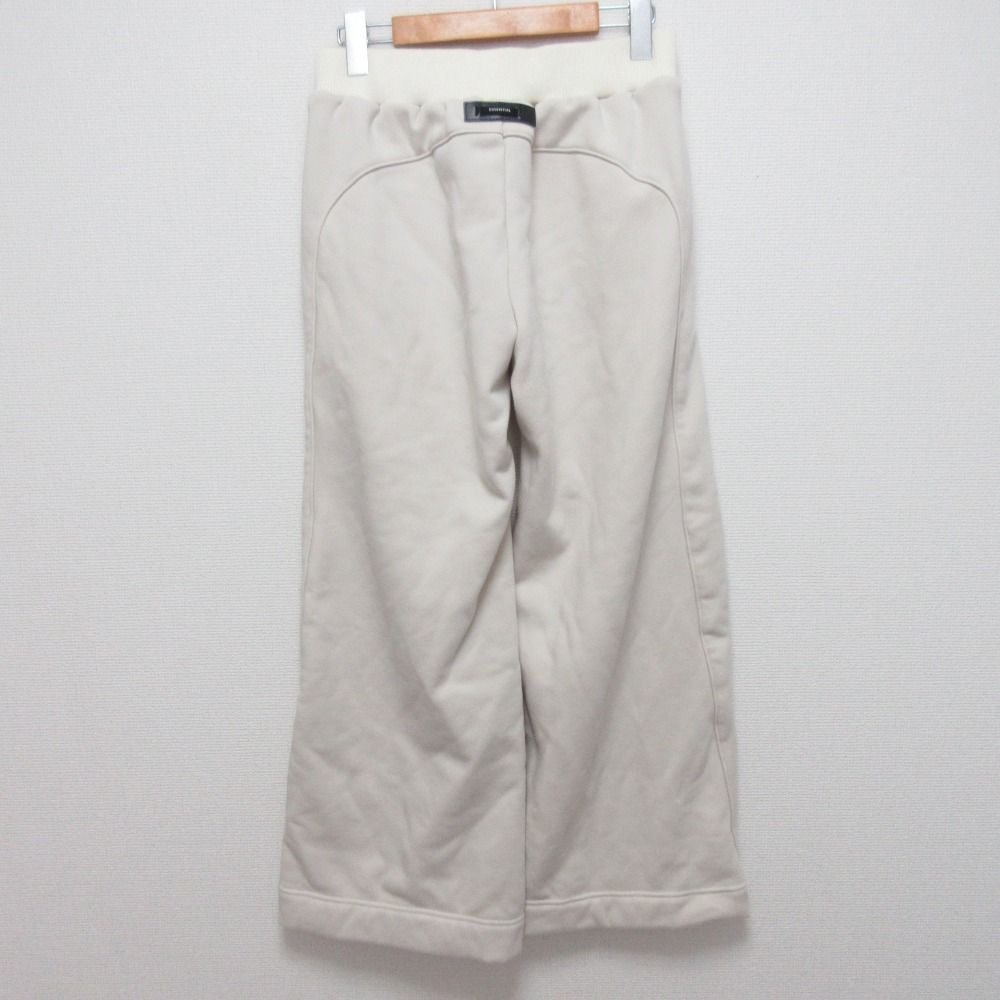 25SS ESSENTIAL エッセンシャル ダブル クロージング ボンバーヒート裏起毛パンツ 2506011251 サイズ38 アイボリー レディース 古着