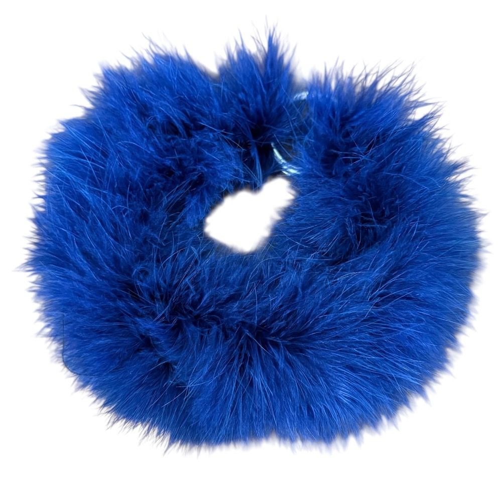 Dries Van Noten ドリスヴァンノッテン フェザー バッグチャーム ブルー レディース 古着