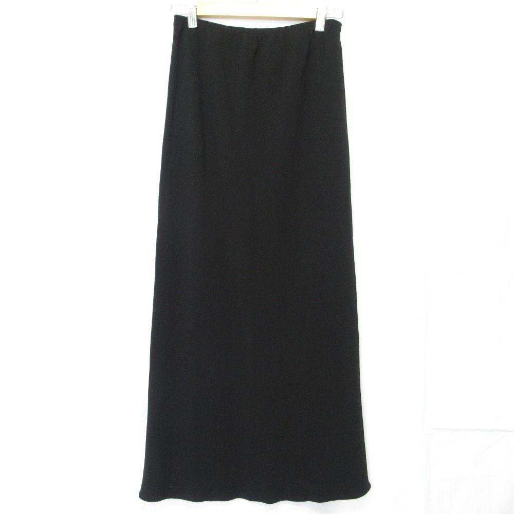25SS DES PRES デプレ トゥモローランド ライトダブルクロス エラスティックストレートスカート サイズ36 ブラック レディース 古着