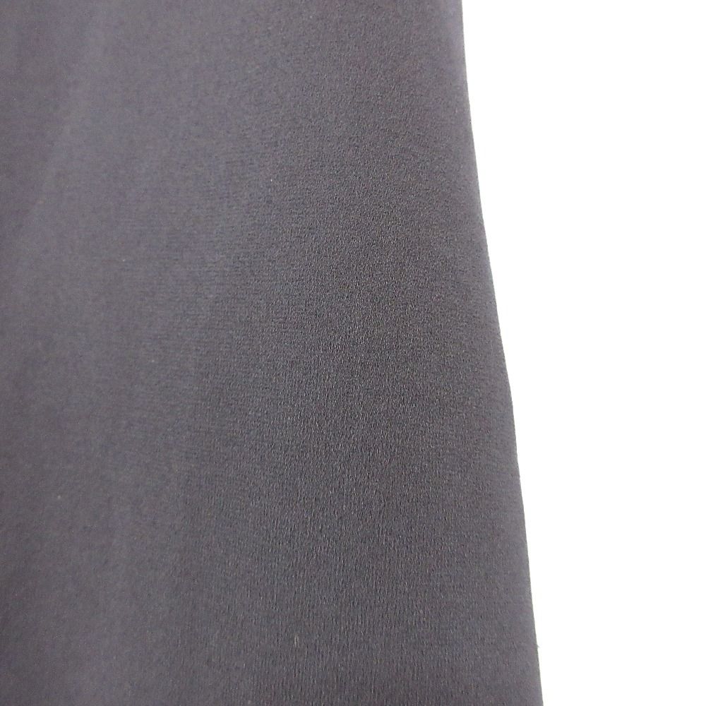 数量限定  ENFOLD エンフォルド ギャザーネック ロング ノースリーブ コクーンワンピース 300DS333-2950 サイズ36 ネイビー レディース 古着