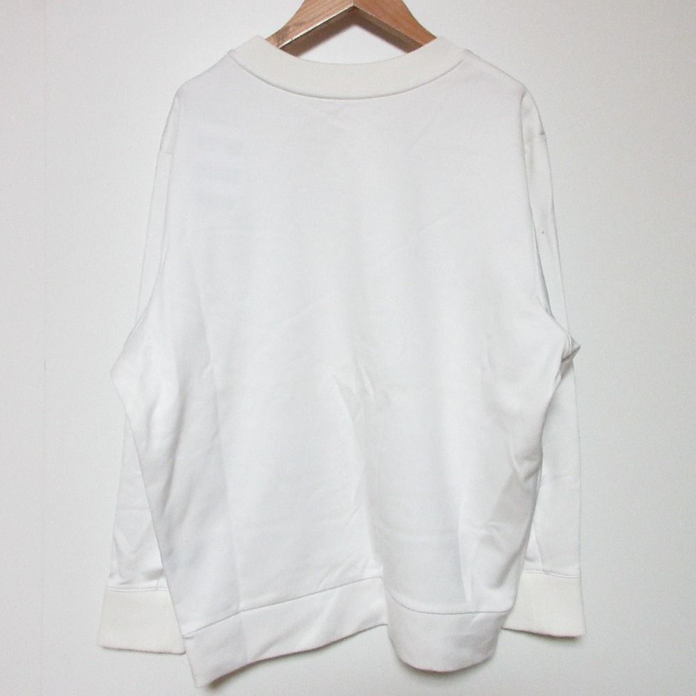 BORDERS at BALCONY ボーダーズアットバルコニー BORDER スウェットシャツ BD 2111-2 J-15 サイズ36 ホワイト レディース 古着