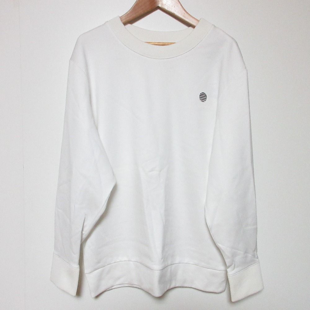 BORDERS at BALCONY ボーダーズアットバルコニー BORDER SWEATSHIRT スウェットシャツ BD2111-2J-15 サイズ36 ホワイト レディース 古着