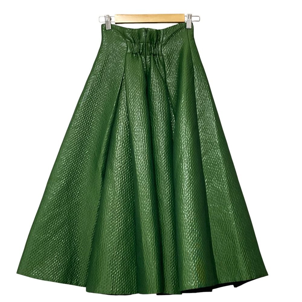 美品 22AW FRAY I.D フレイアイディー ラメJQタックフレアスカート