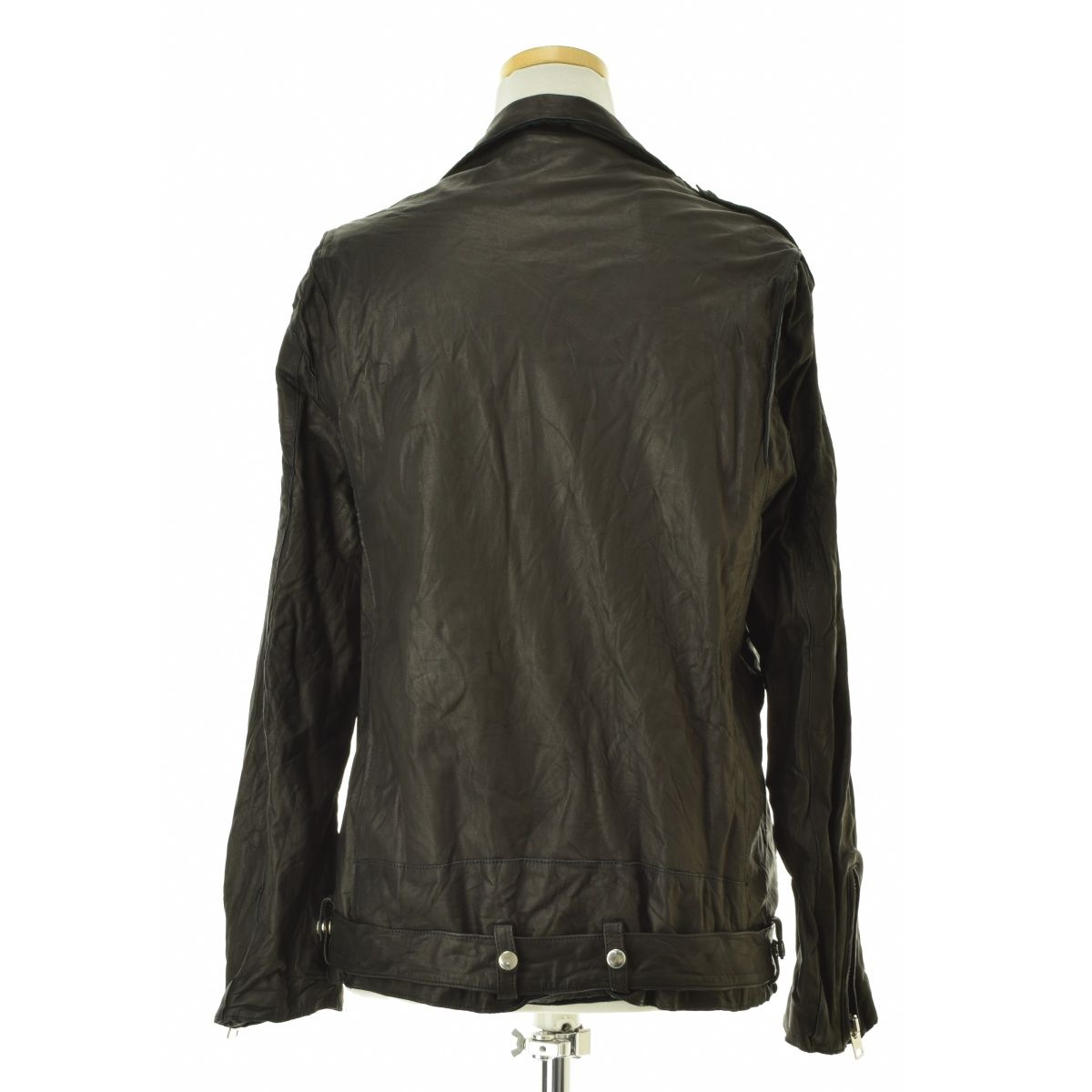 sisii 牛革 レザー ダブルライダースジャケット