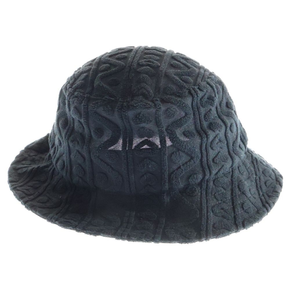 SUPREME シュプリーム 23 SS Terry Pattern Crusher ジャガード 総柄 クラッシャーハット バケットハット ブラック