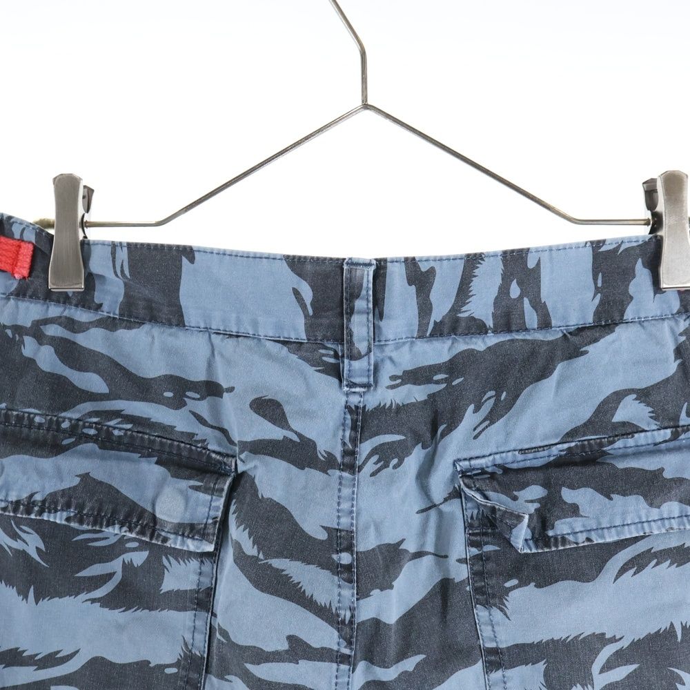 STUSSY ステューシー タイガーカモ ミリタリーショーツ ハーフパンツ ブルー