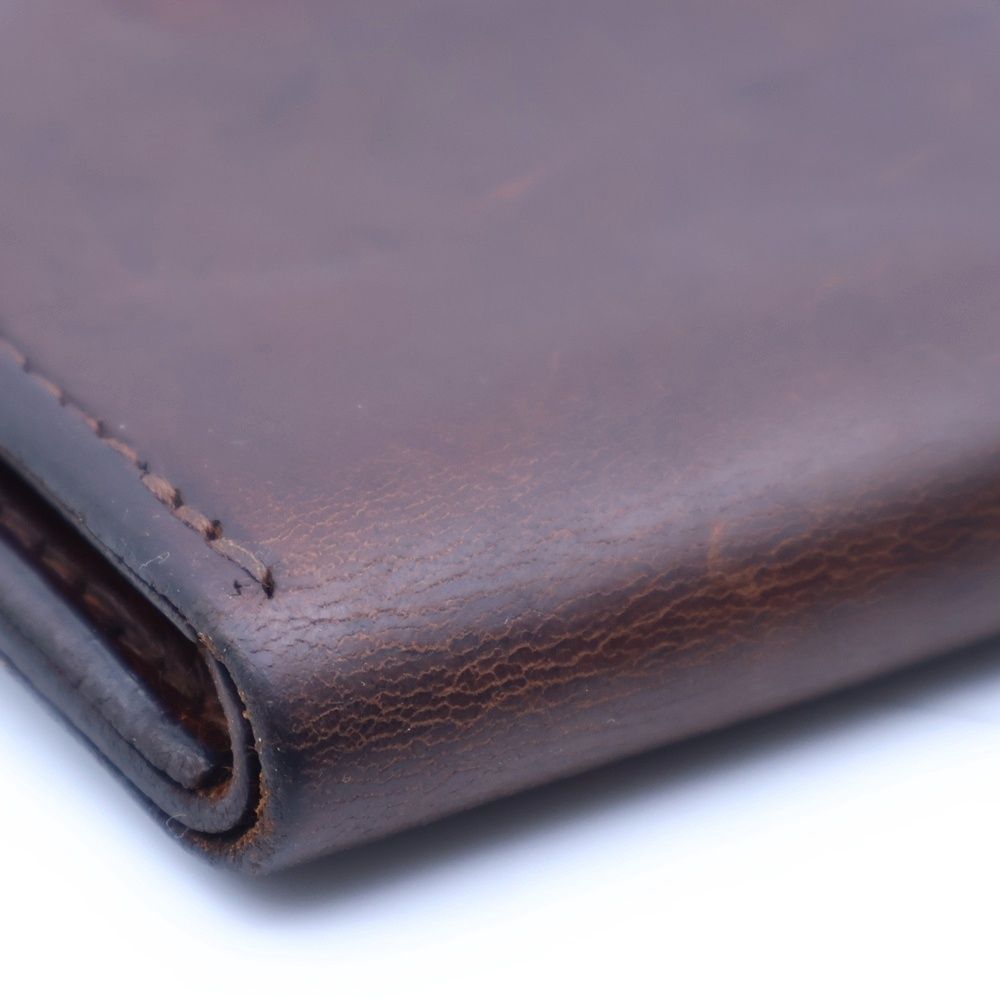 丸型小銭入れ こげ茶