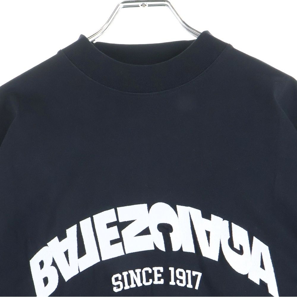 BALENCIAGA (バレンシアガ) BACK FRIP フロントロゴ 刺繍 半袖Tシャツ