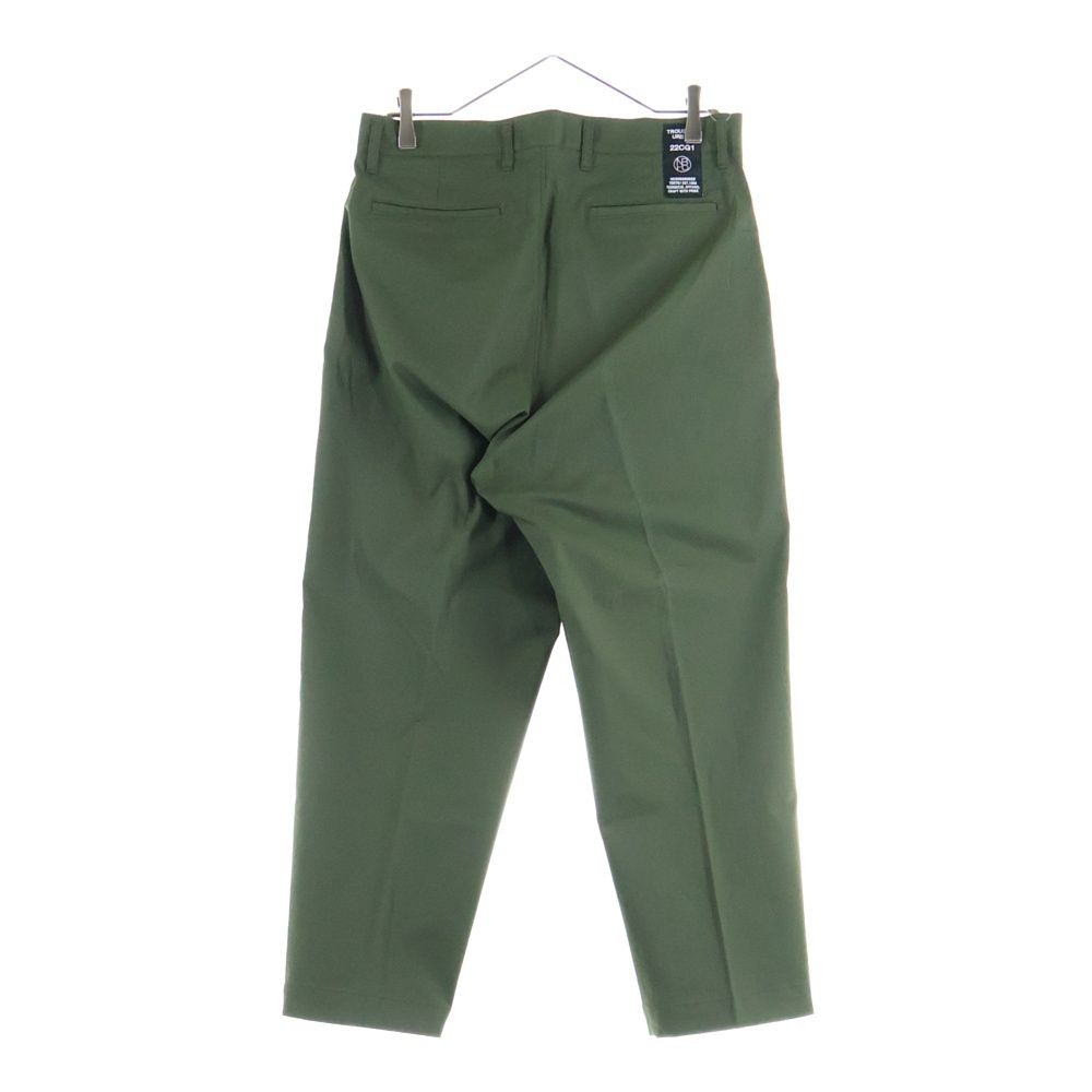 ネイバーフッド 22 SS TUCK E-PT ジップフライ ワンタック テーパード スラックス パンツ トラウザー カーキ 221 AQNH-PTM 03