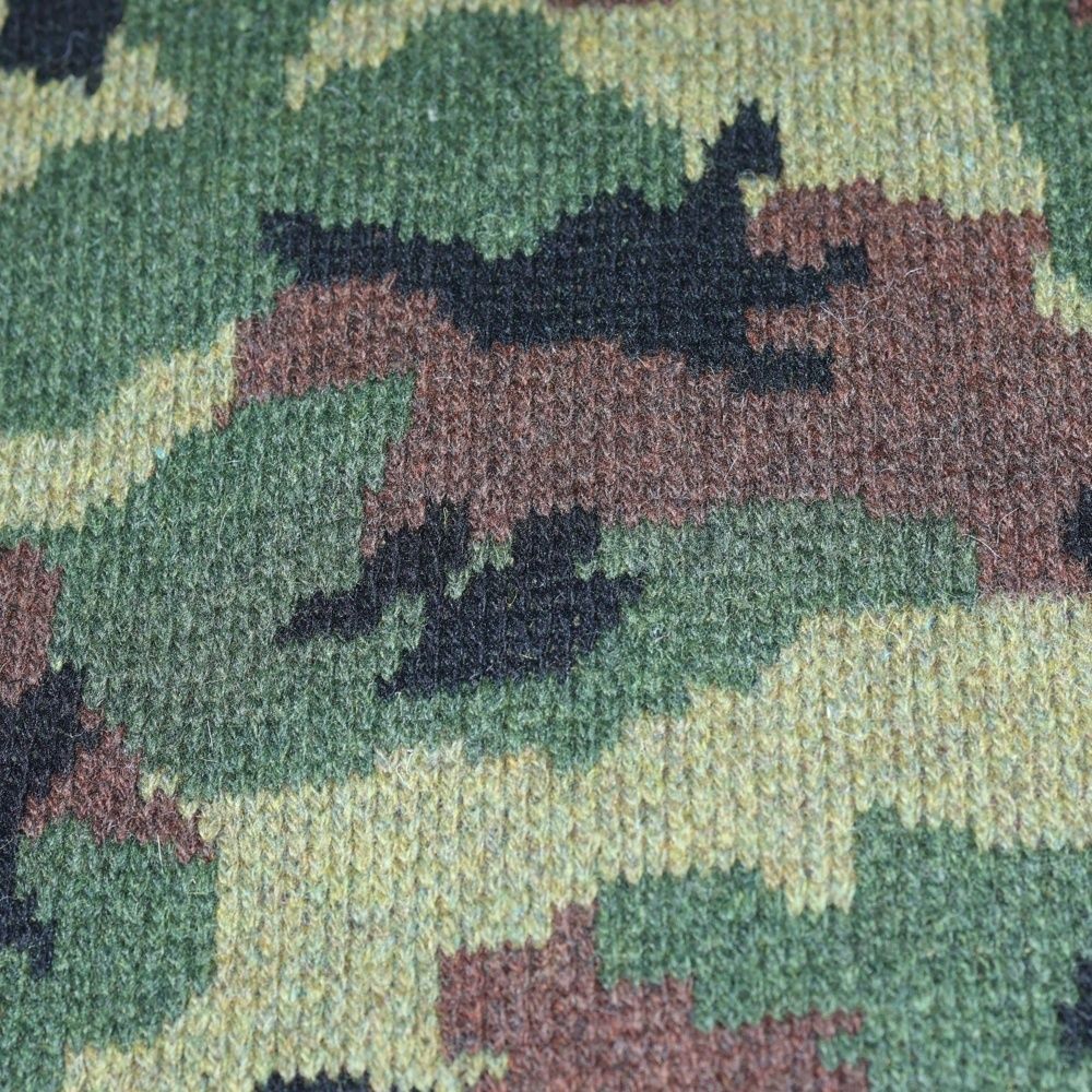 miumiu ミュウミュウ カモフラージュ マフラー カーキ オリーブグリーン ウール