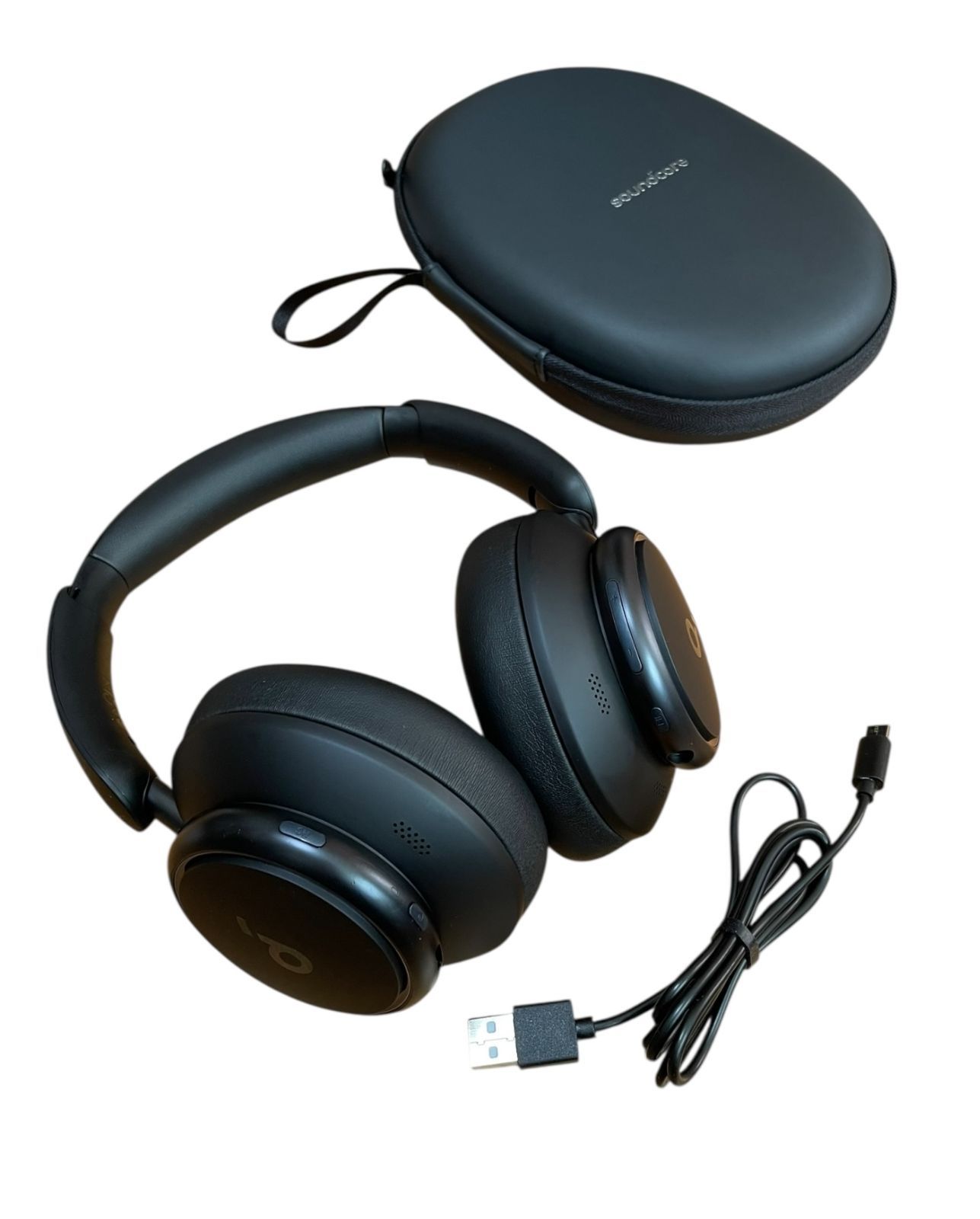 管理番号3085 Anker Soundcore Space Q45 Bluetooth 5.3 ワイヤレス ヘッドホン 最大65時間音楽再生 ウルトラノイズキャンセリング2.0 LDAC ハイレゾ対応 ワイヤレス 有線 ブラック