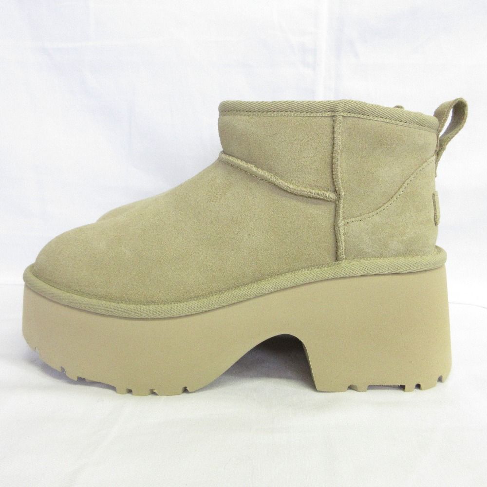 UGG アグ Classic Ultra Mini New Heights ブーツ 1158311 サイズ24cm ベージュ レディース 古着