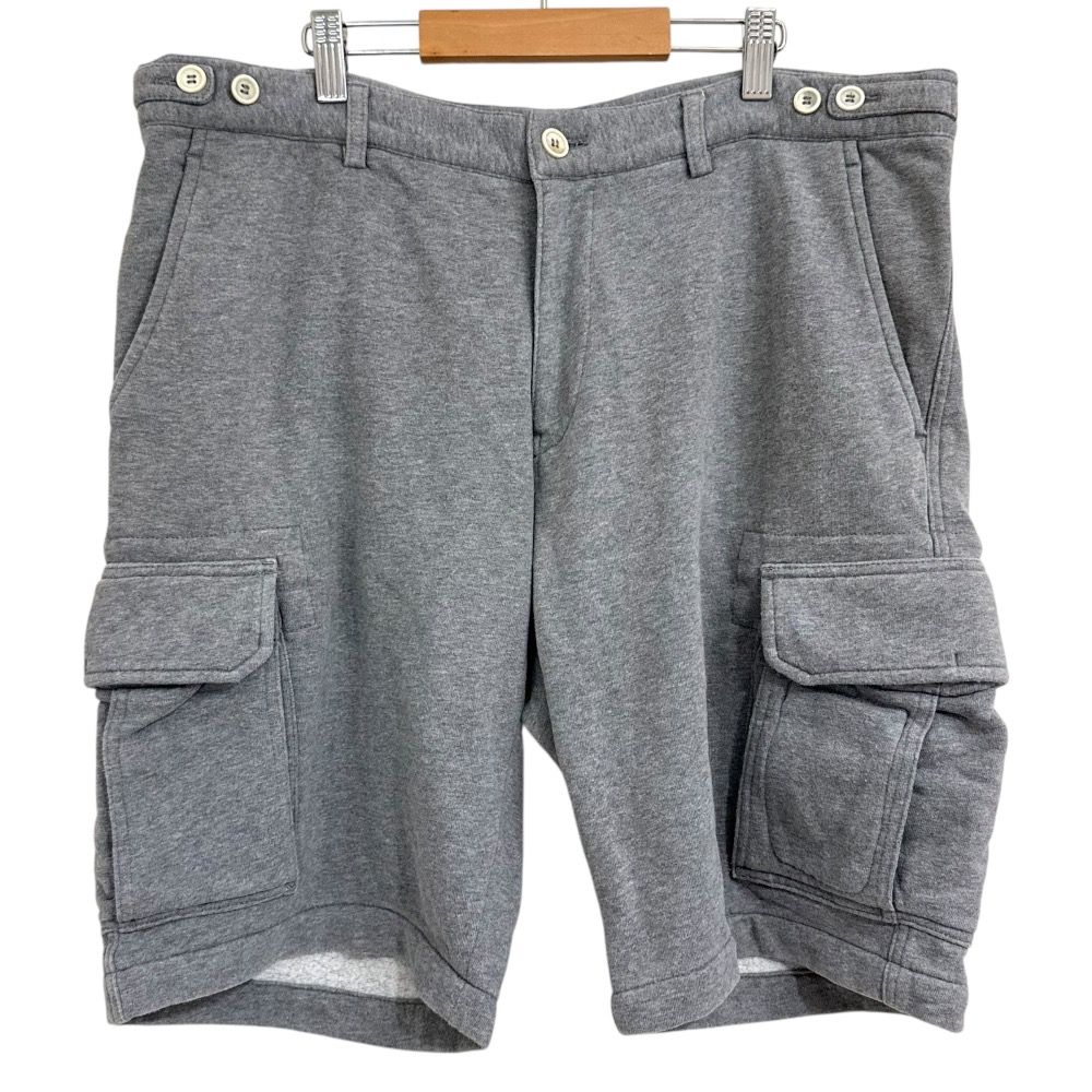 BRUNELLO CUCINELLI ブルネロクチネリ スウェット カーゴ ショートパンツ サイズ50 グレー メンズ 古着
