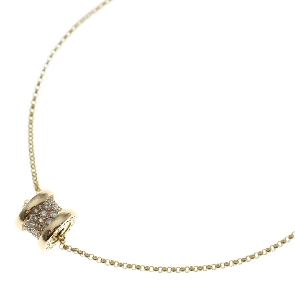 BVLGARI ブルガリ B-Zero1 ビーゼロワン ダイヤネックレス Au750 K18 YG イエローゴールド ペンダント