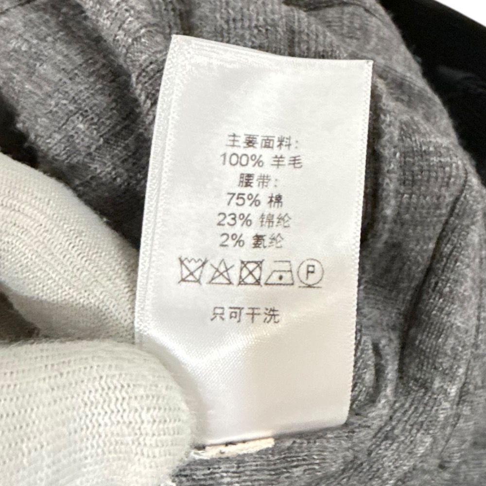 CELINE セリーヌ フィービー期 ロング丈 プリーツ ニットスカート S グレー レディース 古着 GULLKHAN_COM