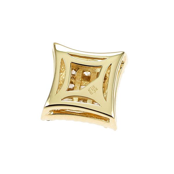 K18YG ダイヤモンド ペンダントトップ 0.34ct ミステリーセッティング