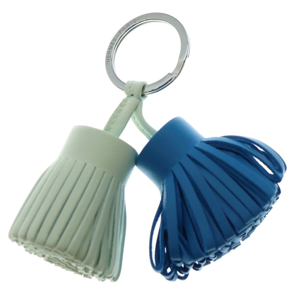 HERMES エルメス チャーム カルメン ウノドス キーホルダー アニューミロ ヴェールフィス ブルーザンジバル