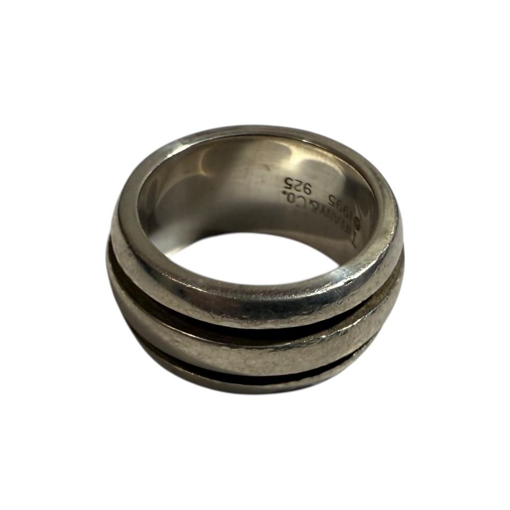 美品 Tiffany&Co. ティファニー アトラスグルーブド ダブルライン