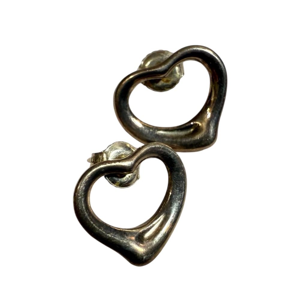 Tiffany-Co. ティファニー オープンハート ピアス 925 シルバー レディース 古着