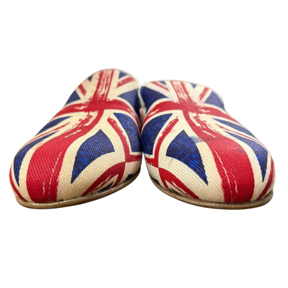 JIMMY CHOO ジミーチュウ ユニオンジャック オペラシューズ サイズ39 26 cm ブルー×レッド メンズ レディース 古着