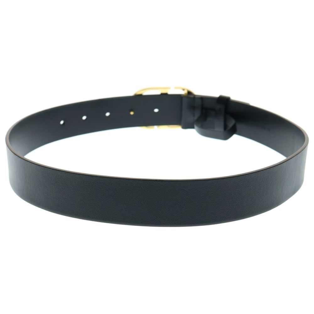 Dior ブラックCDロゴ付きゴールド(バックルのみ) Dior ブラックレザー CDロゴベルト - メルカリ