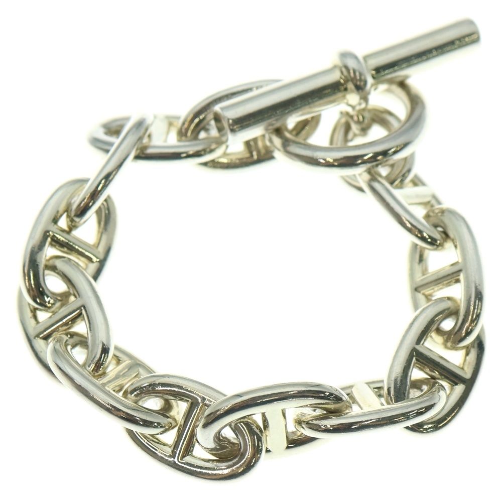 HERMES エルメス Chaine d Ancre TGM シェーヌダンクル 12コマ チェーンブレスレット シルバー