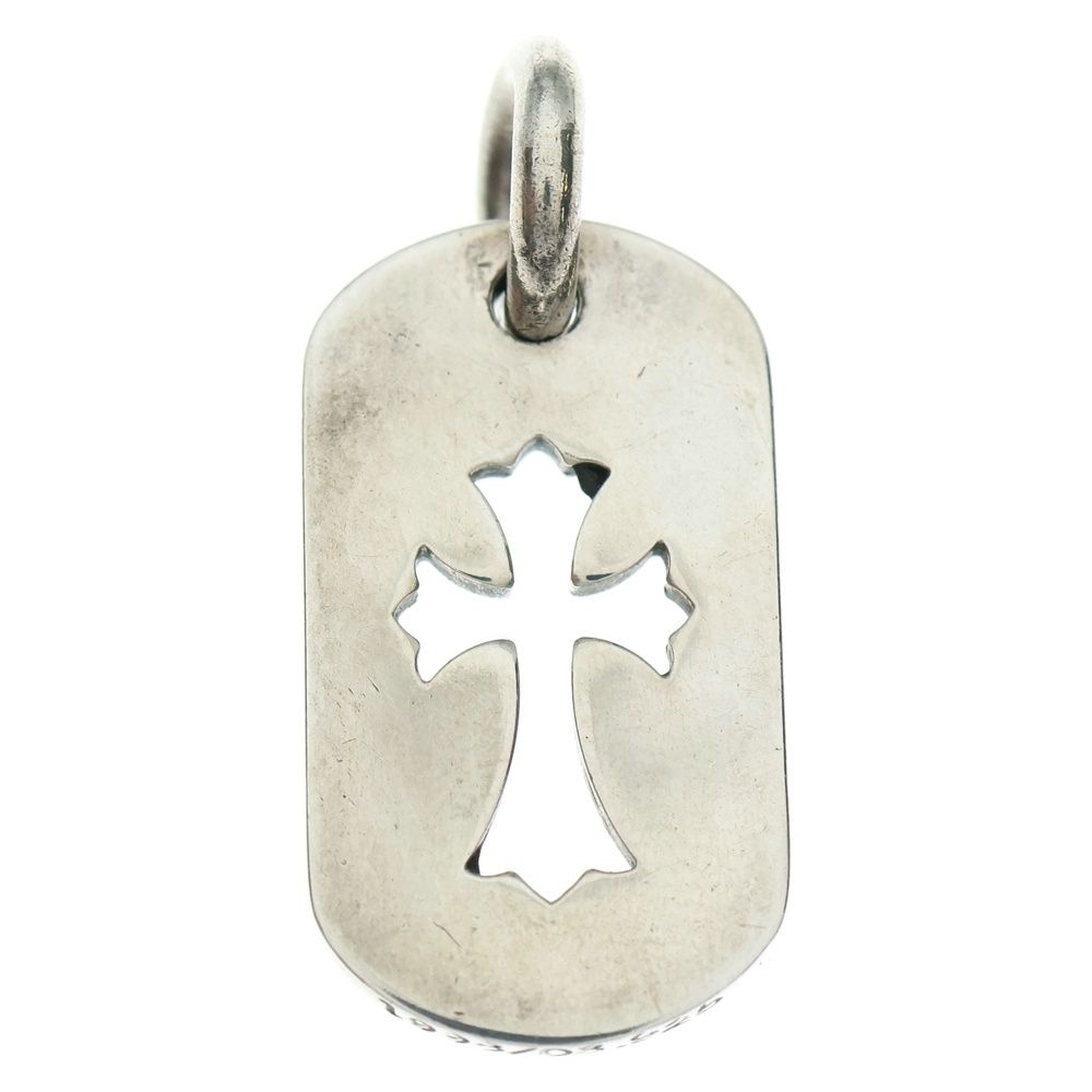 CHROME HEARTS クロムハーツ D TAG SML CO CRS カットアウトクロスドッグタグ スモール ペンダントトップ シルバー BCA242