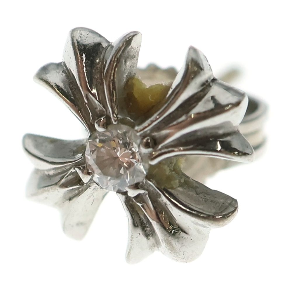 CHROME HEARTS クロムハーツ 18K No2 CH PLS 1DIA CHプラス スタッドピアス 1ダイヤ シルバー