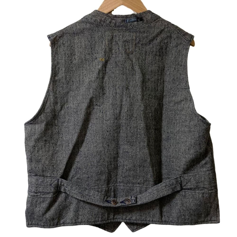 45 R フォーティーファイブアール コットンツイードの908ベスト サイズ3 インディゴ レディース 古着