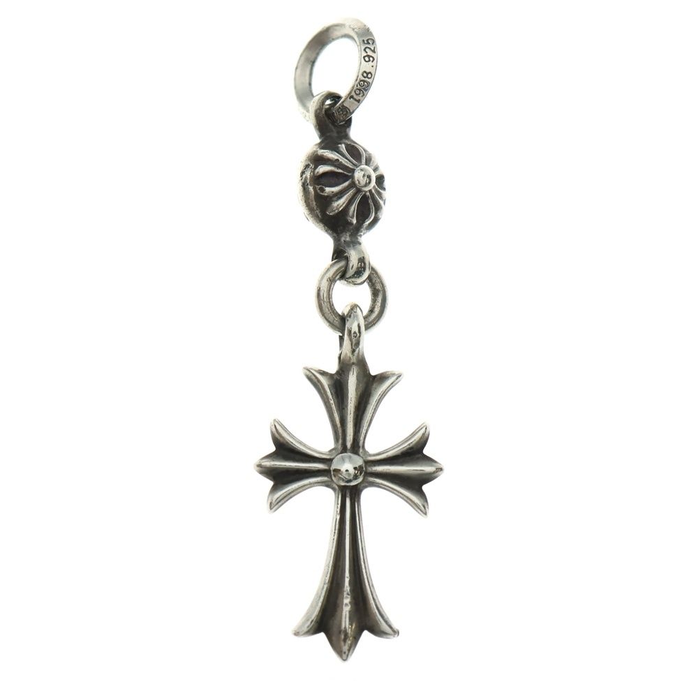 CHROME HEARTS クロムハーツ 1 B TNY CH CRS DIA 1ボール タイニー CHクロス 1ダイヤ チャーム ペンダントトップ シルバー
