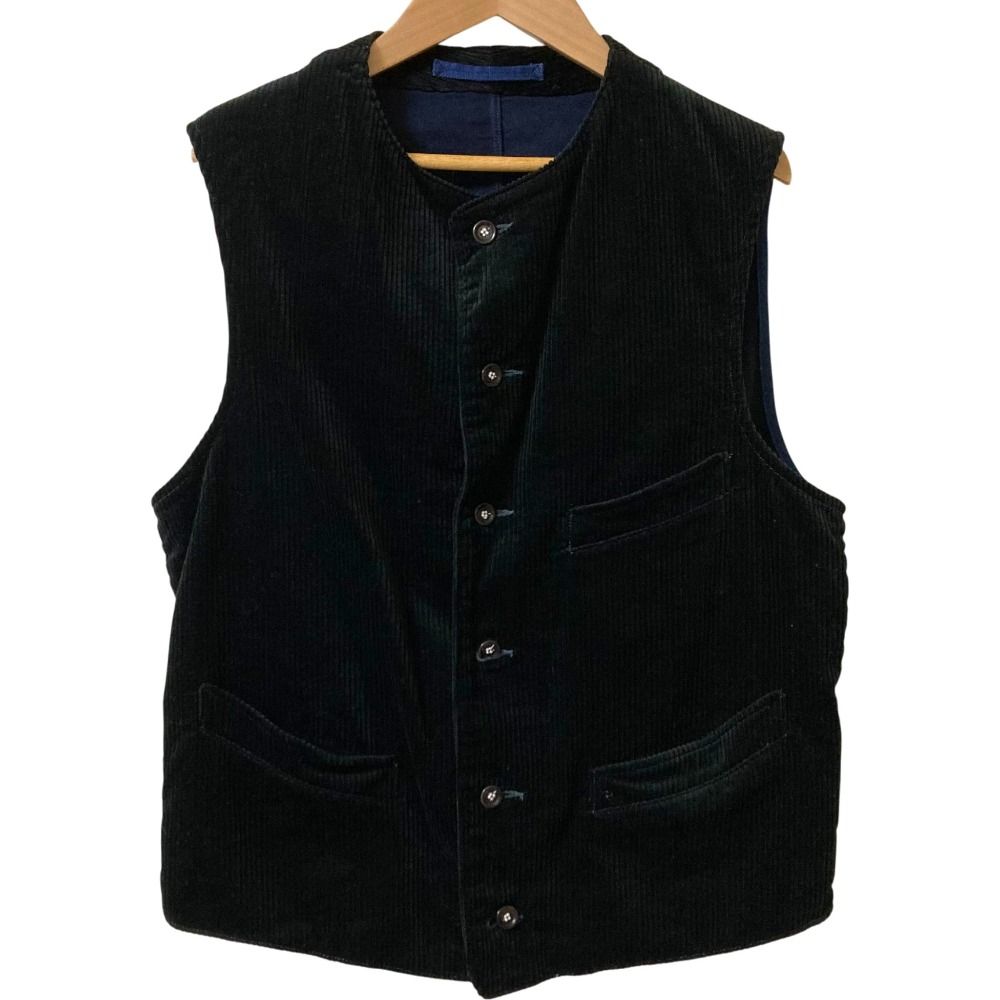 45R フォーティーファイブアール コーデュロイ×麦サテンの908ベスト 8091060 サイズ3 ブラック レディース 古着