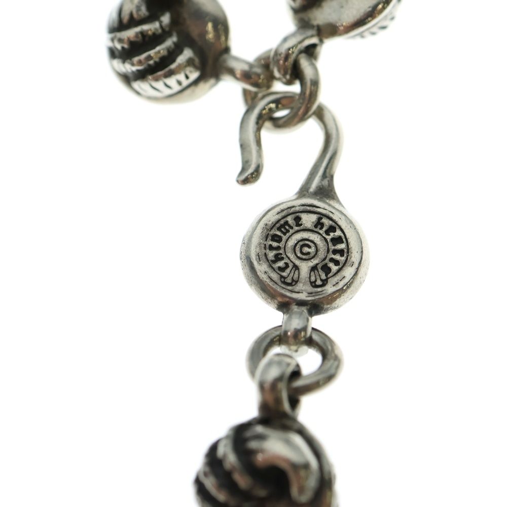  CHROME HEARTS クロムハーツ No 2 BALL 2クロウボール ブレスレット シルバー ブレスレット アクセサリー