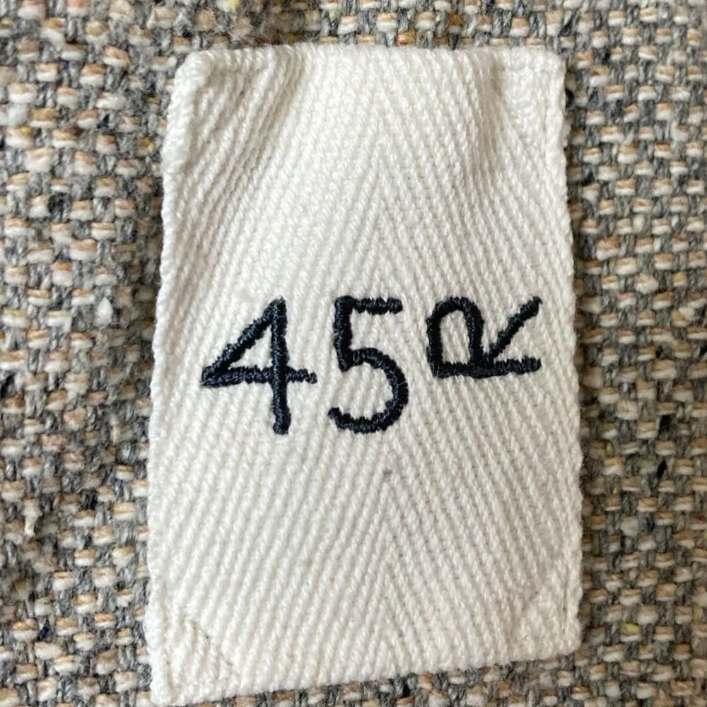 45R フォーティファイブアール マオ ツイードジャケット 7091069 サイズ3 グレー レディース 古着 GULLKHAN_COM