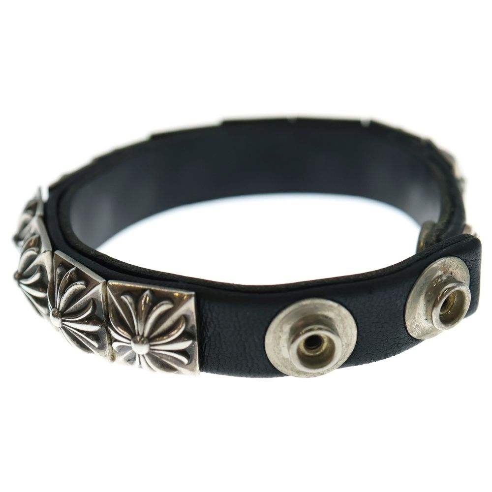 クロムハーツ】 ZEROゼロピラミッドレザーブレスレット CHROME HEARTS