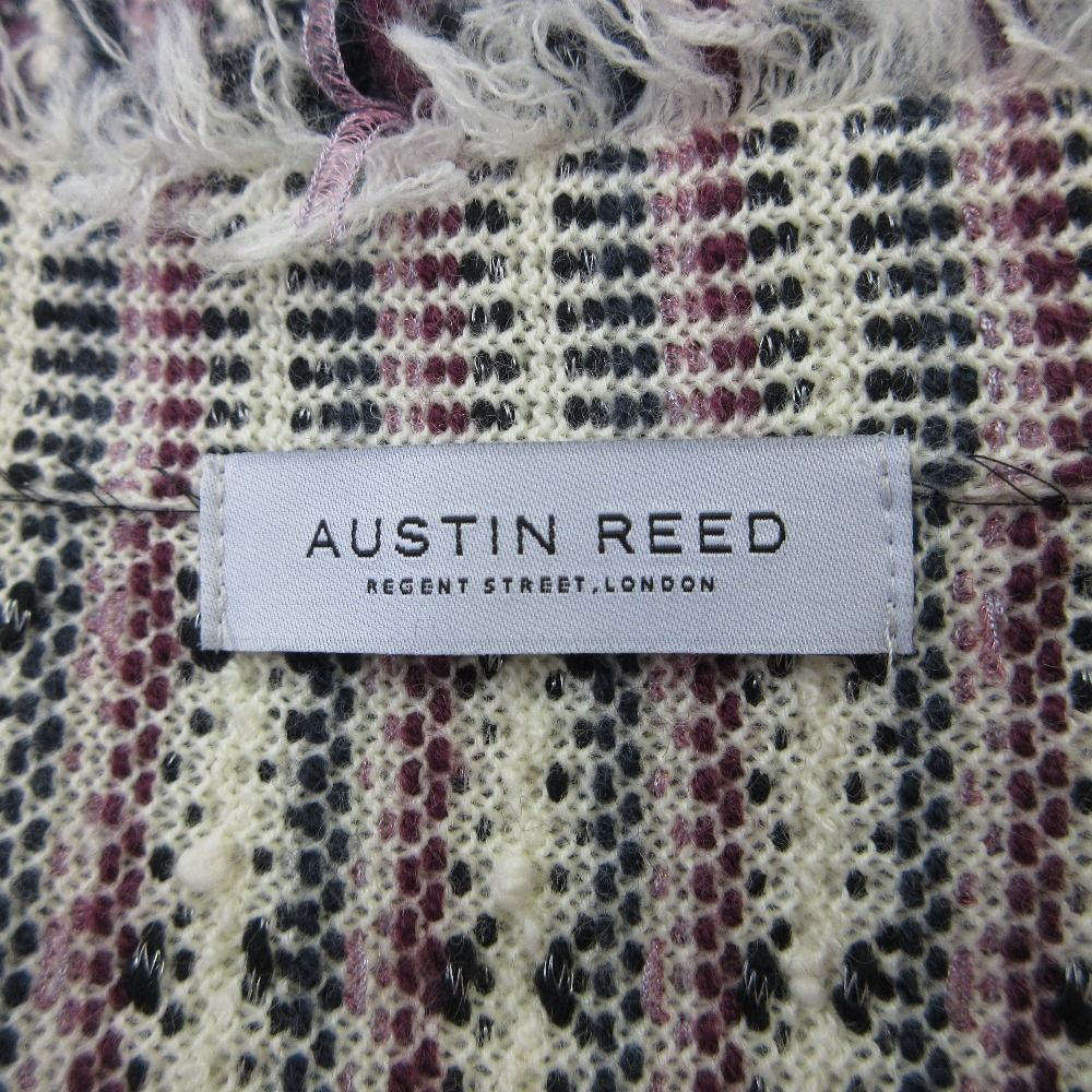 美品 AUSTIN REED オースチンリード ツイード ノーカラージャケット 38